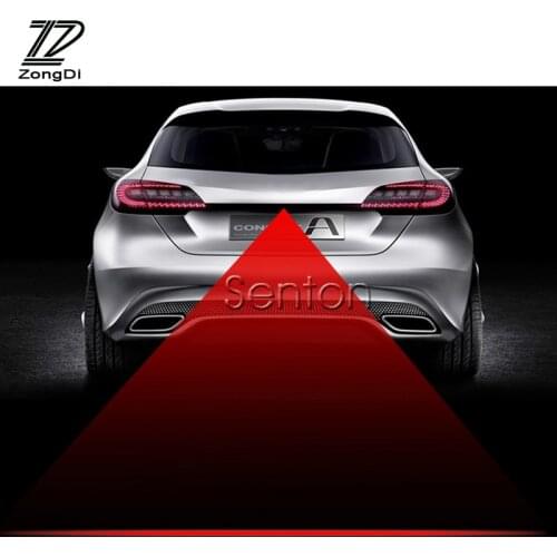 12V Warning Anti Collision Car Laser Tail Fog Light LED for BMW E46 E60 Ford focus 2 Mazda 3 Volkswagen Polo Golf 4 Skoda Fabia