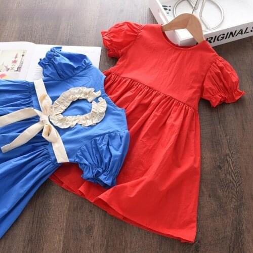 Melario Girls Princess Dress Vestidos Fashion Summer Hollow Back Baby Girl Sashes Bowtie Costumes Kids Casual Dress 2-6Y
