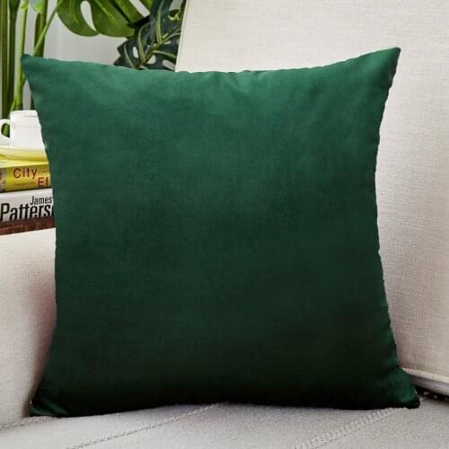 Cushion Cover Green Super Soft Throw Pillow Covers Velvet Luxury Sofa Decorative 45*45cmLiving Room Home Decor Modern