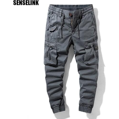2021 New Mens Cargo Pants Cotton Autumn Military Tactical Outdoor Jogger Pants Fashion Casual Winter Overalls Cargo Pants Men