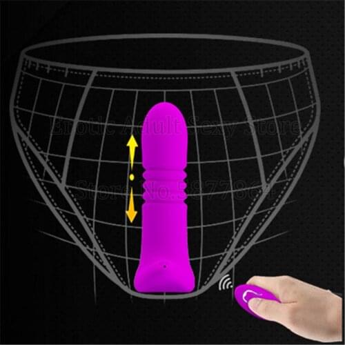 New Stimulate Anal Plug butt plug Wireless Remote Control Invisible Wear Telescopic G-spot Strapon Dildo Vibrator Sex Toys