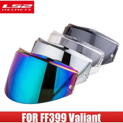 Original LS2 ff399 Valiant helmet visor smoke rainbow silver extra lens shield only for LS2 FF399 flip up moto helmet visor