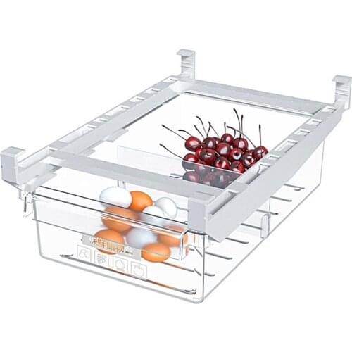 Kitchen Article Storage Shelf Refrigerator Drawer Shelf Plate Layer Storage Rack Shelf rangement cuisine Shelves Fridge Egg