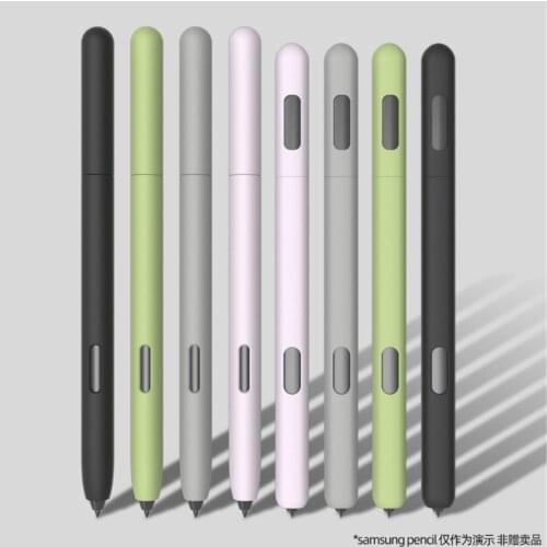 Simple business pencil case For Sam-sung Galaxy- Tab S6 S7 S-Pen Cover Cute Cartoon Tablet Silicone Pencil Case G99B