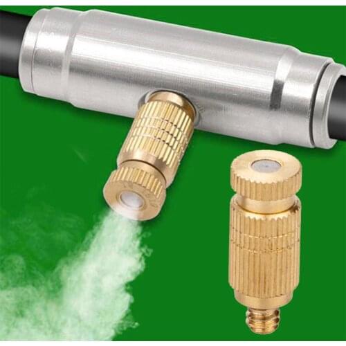 Thread 4.5mm Durable High Pressure Brass Cooling Fogging Spray Mist Nozzle Head