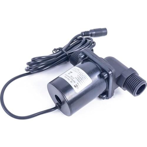 IP68 Waterproof 1.4A DC Brushless DC Water Pump Threaded Solar Water Heater Shower Heating Booster Pump 100°C