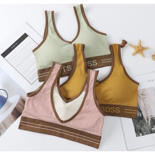 Womens Bra Gym Sports Halter Tops Black Crop Top Sexy Comfy Ladies Workout V-neck Yoga Padded Bras Underwear Fitness Clothing