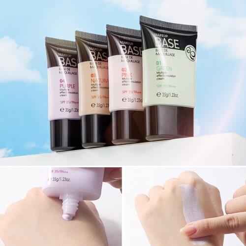 4 Colors Concealer Liquid Foundation Isolation Primer Whitening Oil Control BB Cream Waterproof Long-lasting Makeup Primer TSLM1