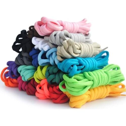 1Pair/ Classic Round Shoelaces High Quality Leisure Sport Shoe laces Outdoor Men And Women Shoelace Fashion Multi Color
