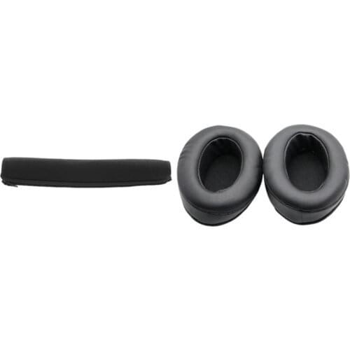 2 Pcs Ear Pads Cushion Foam EarPad Cover Replacement & 1 Pcs Protector Headband Cover Replacement Cushion