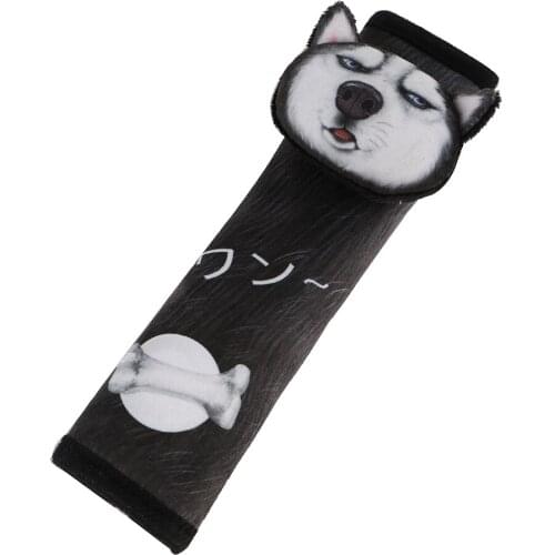 3D Cartoon Animal Car Safety Seat Belt Cover Seatbelt Shoulder Pad (Husky)