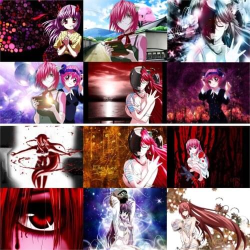 DIY 5D Diamond Painting Elfen Lied Anime Diamond Embroidery Full Drill Mosaic Art Painting Home Decor Gift Cross Stitch Kits