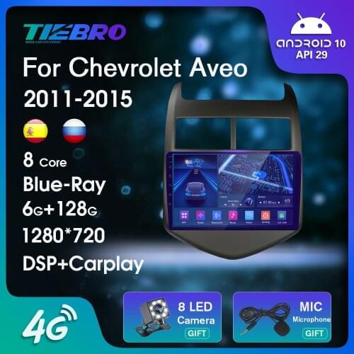 2DIN Android10 Car Radio For Chevrolet Aveo Sonic 2011-2015 GPS Navigation Car Video Auto Radio Bluetooth Player NO 2DIN DVD IGO