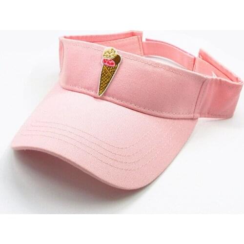 LDSLYJR ice cream embroidery Visors Baseball Cap Adjustable Snapback cap for men and women 110