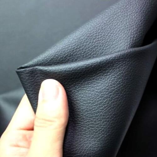 Buulqo 50*140cm Small Litchi Nice PU leather Fabric , Faux Leather Fabric for Sewing, PU artificial leather for DIY bag material