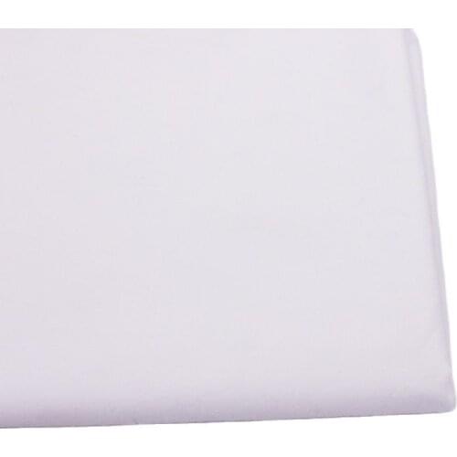 CMCYILING White Cotton Fabric For Dresses Sew Cloth Poplin Fabrics Home Textile Woven Cotton Tissue 50cm*150cm