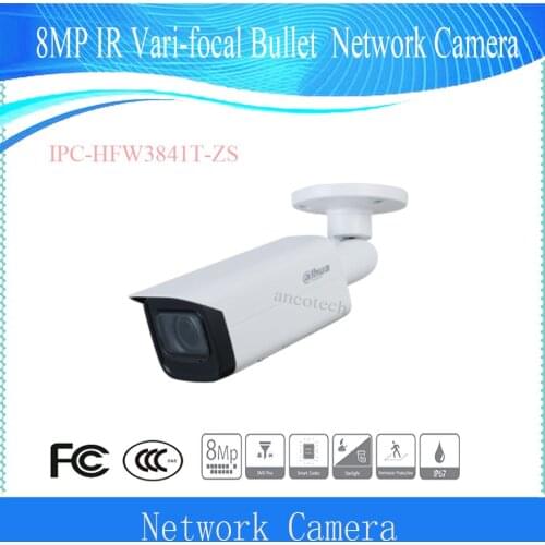 DAHUA 8MP IR Vari-focal Bullet WizSense Network Camera Active Deterrence IPC-HFW3841T-ZS