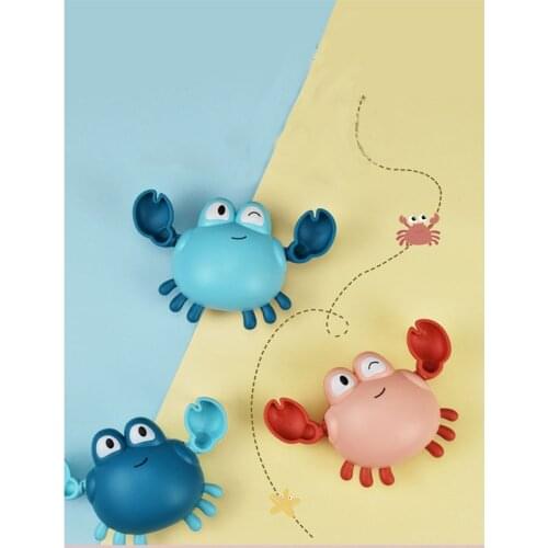 Baby bath toy animal cute cartoon crab classic baby water toy baby swimming chain clockwork toy for kids