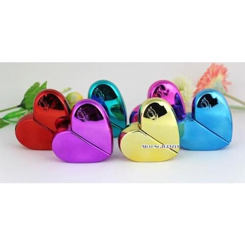 Perfume Sprayer Jar,Heart Shaped Glass Perfume Bottles with Spray Refillable Empty Atomizer for Women 100pcs/lot