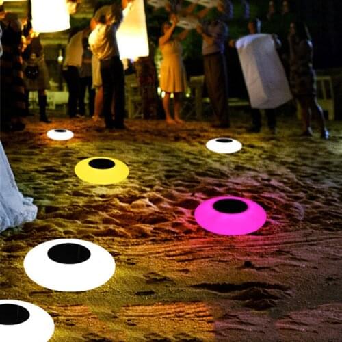 IP68 Waterproof Solar Floating Pool LED Light RGB Changeable Outdoor Landscape Swimming Solar Underwater Light For Aquarium