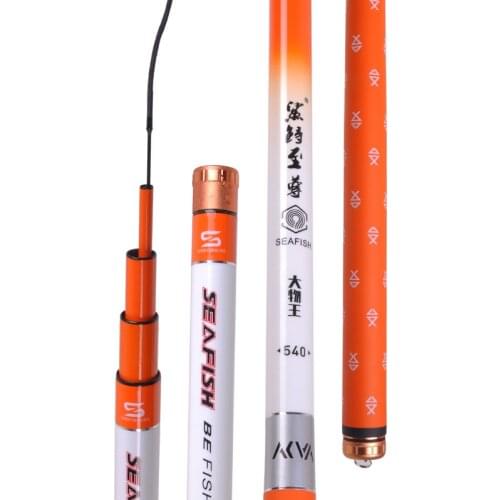 Carbon Fishing Rod 3.6-9 M Giant Rod Super Hard Big fish Rod Sturgeon fishing Rod high carbon 19 tune Taiwan fishing rod