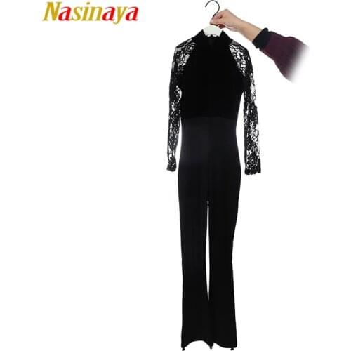 Nasinaya Figure Skating Leotard Jumpsuit For Girl Kids Women One Piece Customized Ice Skating Costume Gymnastics