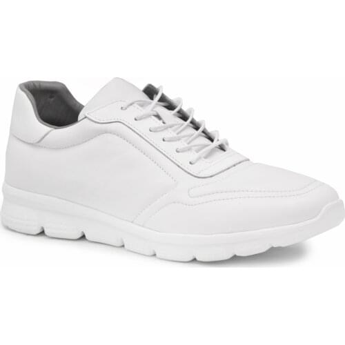 Libero 3121 White 2021 Summer Season Male Shoes Daily Casual Use Real Cow Leather Sneakers Elevator Street Style Laced