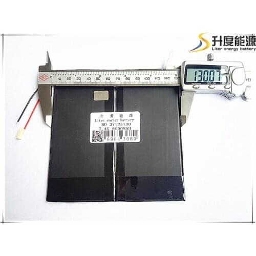 7.4V 8000mAH Li-ion battery for M6,M6Pro ,M6Pro 3G ,Freelander PD800 Tablet PC, 37*125*130mm