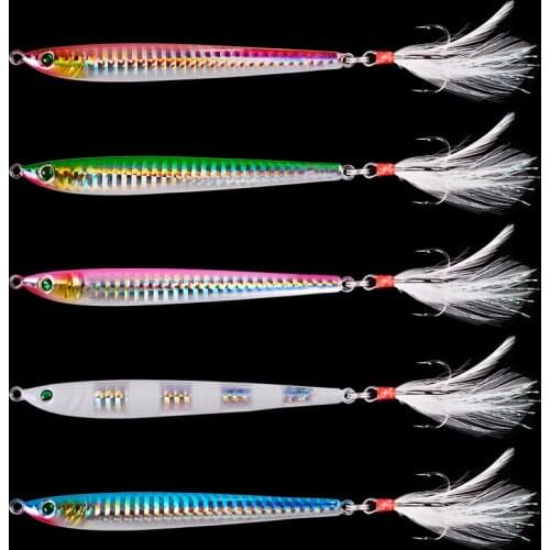 Metal Jig Sea Fishing Lure Weights 7g-40g Trolling Hard Bait Bass Fishing Bait Tackle Trout Jigging Lure Jigs Saltwater Lures