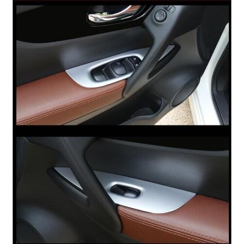 Interior Door Armrest Window Switch Cover Trim FOR Nissan Qashqai J11 X-Trail X Trail XTrail T32 2014 2015 2016