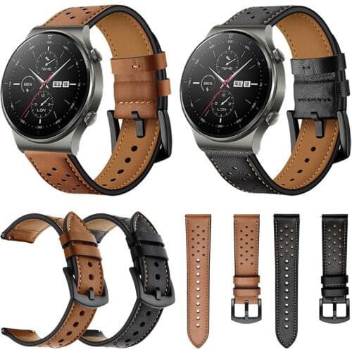 Genuine Leather Strap For Huawei GT 2 Pro/GT 2E/GT 2 42mm 46mm Sports Edition Bracelet Honor Magic 2 Watchband Accessories Belt