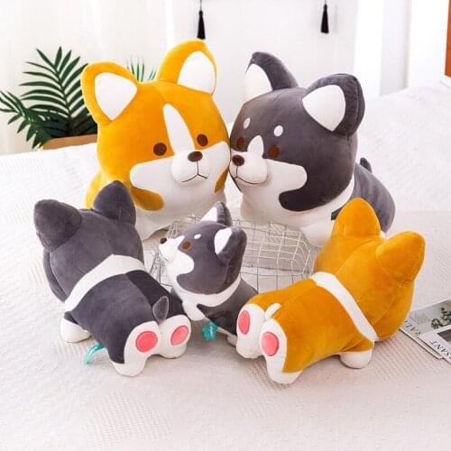Cute 25/35/45cm plush Corgi high quality comfortable Pillow Soothing doll soft cushion Sofa decoration christmase gift for kid