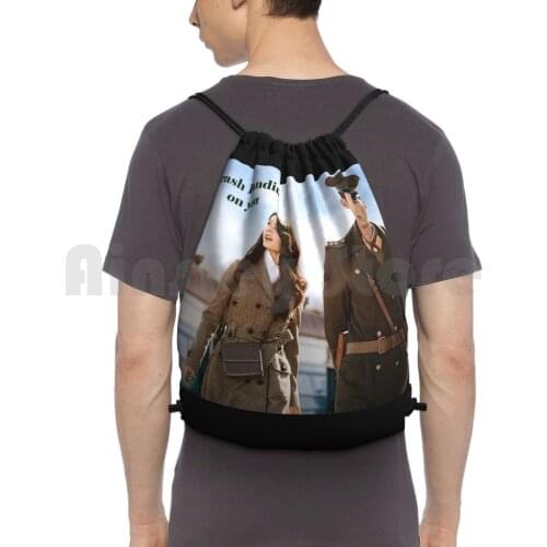Crash Landing On You! Backpack Drawstring Bags Gym Bag Waterproof Cinema Movies Disaster Crash Landing On You
