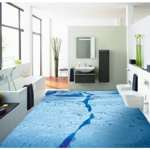 3D three-dimensional ice cracking eff Home Decoration waterproof wallpaper for bathroom wall