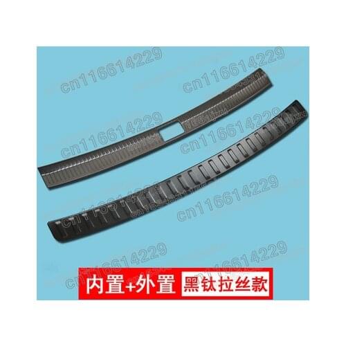 For VW Volkswagen Tiguan mk2 2017 2018 2019 2020 2021 High quality stainless steel Rear bumper Protector Sill car cover