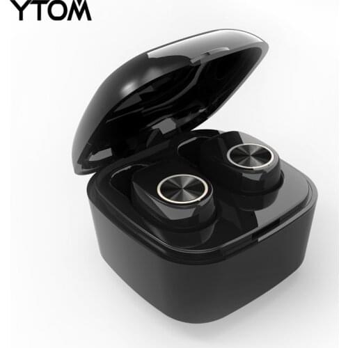 YTOM TWS Mini Earbuds Ture Wireless Bluetooth Earphones Twins Phone Earpieces Stereo Music Headphones For iPhone8 and smartphone