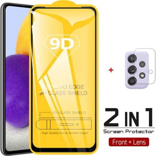 2-in-1, tempered glass for samsung a72 4g/5g glass a 72 samsung galaxy a72 camera protection a72 samsung a 72 screen protector