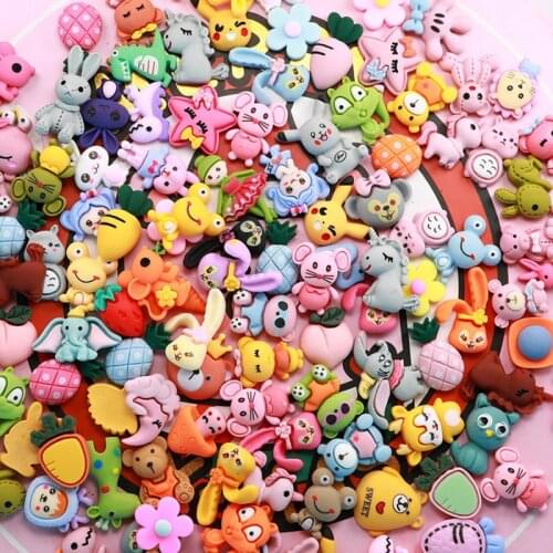 30pcs Resin Fruit/animals/dessert Food Toys Accessories DIY Craft Phone Shell Patch Arts Materials Home Decor Cute Miniatures