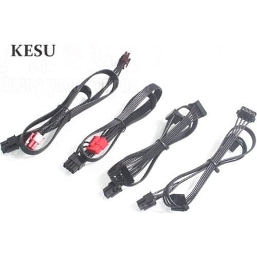 5pin SATA / 4pin IDE / 6pin dual 6+2pin / 6-pin 8(6+2)pin modular Power supply cable for Tt Smart SE 530W 630W 730W Thermaltake