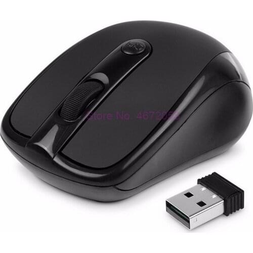 200pcs USB Wireless mouse 2000DPI Adjustable Receiver Optical Computer Mouse 2.4GHz Ergonomic Mice For Laptop PC Mouse