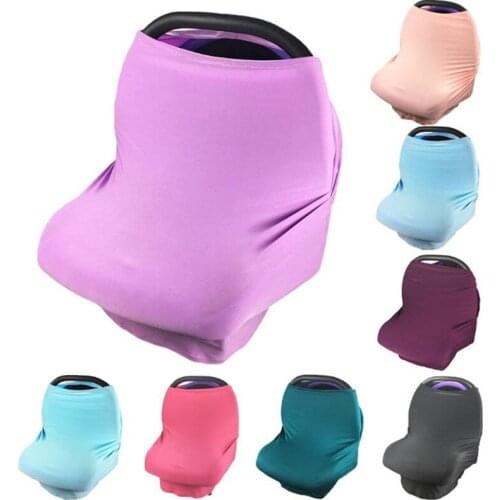 Baby Car Seat Cover Toddler Canpony Nursing Cover Multi-Use Stretehy Infinity Scarf Solid Breastfeeding Shipping Car Chair Cover