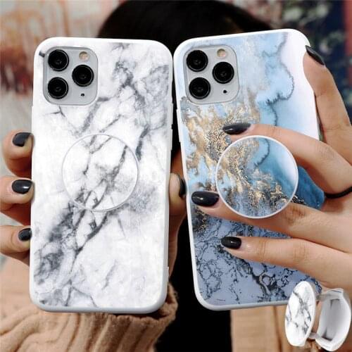 Case For Samsung Galaxy A50 A51 A52 A70 A71 A72 A10 A12 A20E A21S A31 A32 A40 S9 S10 S20 FE S21 Ultra Plus Marble Holder Cover