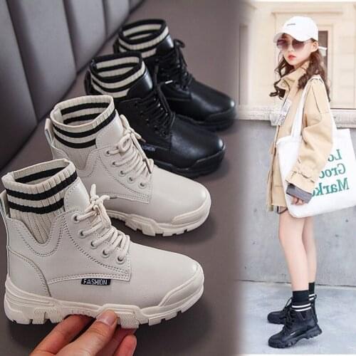 Childrens Single Boots Fashion Boots 2021 Autumn and Winter New Girls Boots Big Boys Short Boots Boots for Kids Girls Unisex