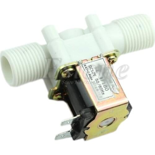 New 12V Electric Solenoid Valve Magnetic DC N/C Water Air Inlet Flow Switch 1/2" Dropship