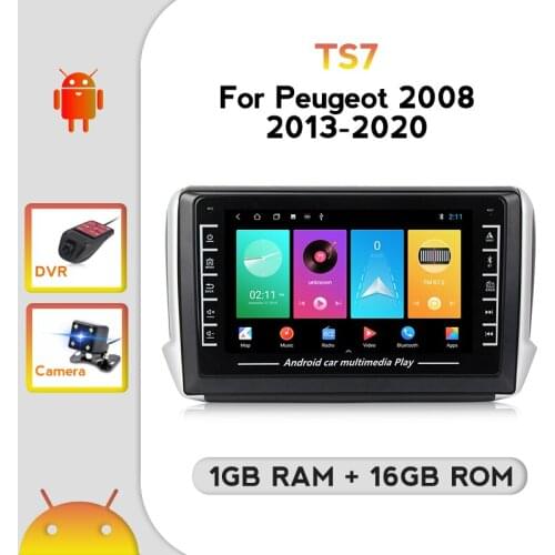 IPS HD 1280*720 Android System GPS For Peugeot 2008 2013-2020 Car Radio Multimedia Video Head Unit Player Carplay Navigation BT