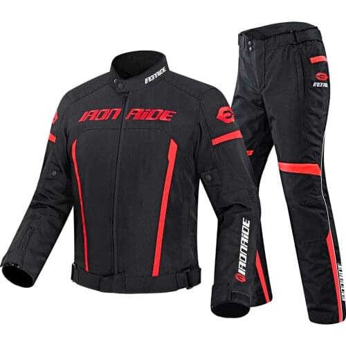 IRONRIDE Autumn Winter Motorcycle Jacket Moto+Protector Motorcycle Pants Moto Suit Touring Clothing Protective Gear Set M-3XL