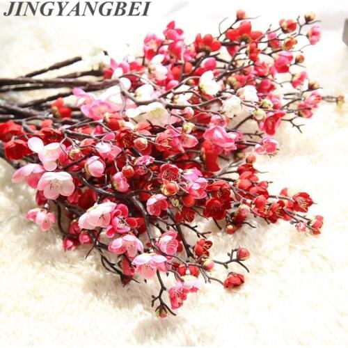 Artificial flower Wedding Decoration Wholesale Party Home Decorative Artificial White Cherry Blossom Tree Fake Sakura Orchid Flo