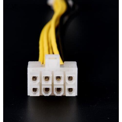 1 pcs ATX 4 Pin Male to 8 Pin Female EPS CPU Power Converter Cable Lead Adapter 12V ATX P4 to EPS 8pin