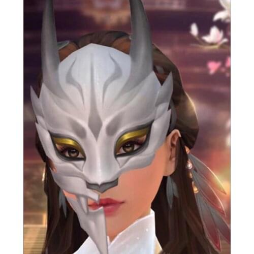 Chinese Dragon Head Mask Game Masquerade Masks Men Women Festival Ball Mask for Fancy Dress Christmas Halloween Party