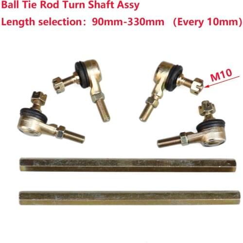 Chinese ATV UTV Quad GO Kart Spare Parts 300mm-330mm Joint Ball Tie Rod Turn Shaft Assy